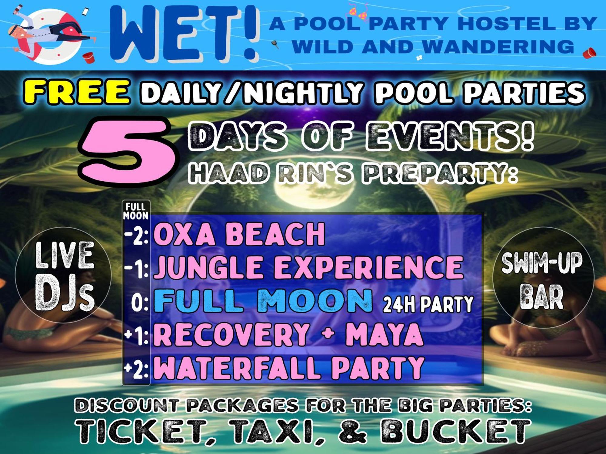 Wet! A Pool Party Hostel By Wild & Wandering Haad Rin Bagian luar foto